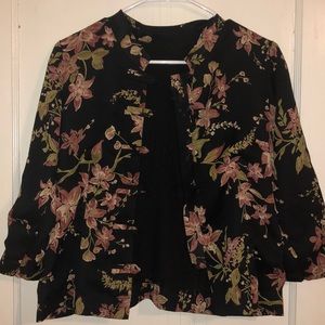 Black Floral Jacket